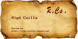 Rigó Csilla névjegykártya