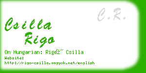 csilla rigo business card